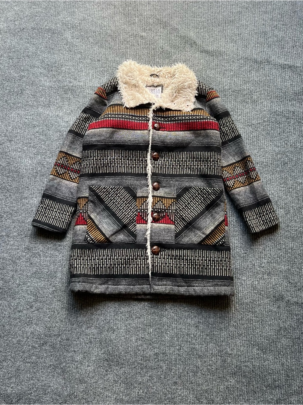 Billabong Aztec Sherpa Lined Coat